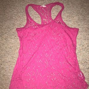 Lace Shirt/Bathing Suit Cover up